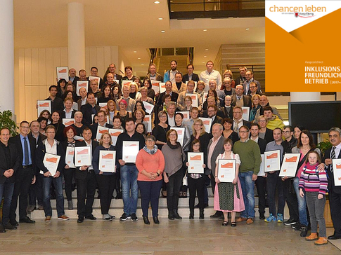 Neben 61 anderen Betrieben erhielt bösch im Dezember 2016 die Auszeichnung zum "inklusionsfreundlichen Betrieb" verliehen. | © bösch heizung.klima.lüftung