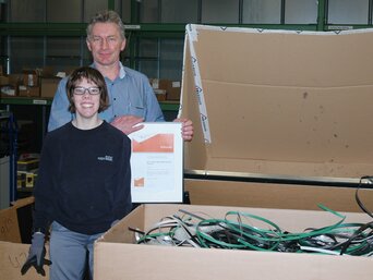 Über das Programm "Spagat" des Vorarlberger IfS erhielt Victoria Egger einen integrativen Arbeitsplatz bei bösch. | © bösch heizung.klima.lüftung