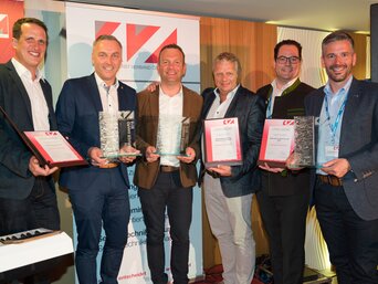 Alle Gewinner des KVA Service Excellence Award 2019 | © KVA Kundendienstverband Österreich/APA-Fotoservice/Bollwein