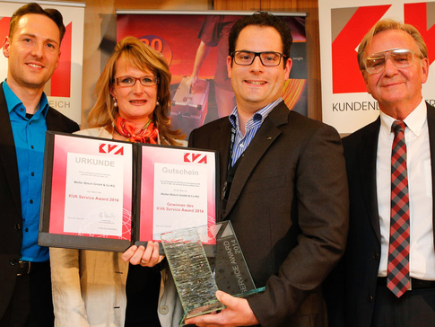 bösch erhielt vom KVA die Auszeichnung für seinen perfekten Kundendienst. | © bösch heizung.klima.lüftung