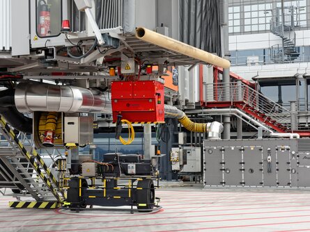 Bei jeder Fluggastbrücke ist ein entsprechendes Lüftungsgerät fix installiert. Die Geräte wurden in den Kategorien D und E ausgeliefert. | © Walter Bösch GmbH & Co KG