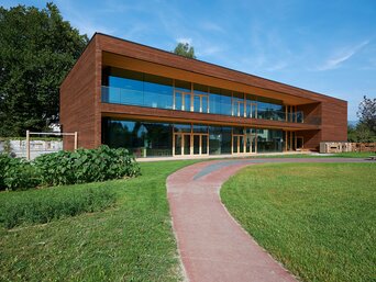 Kontrollierte Wohnraumlüftung von bösch sorgt im Kindergarten Rheindorf in Lustenau für ein optimales Raumklima.