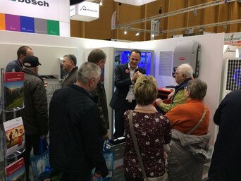 Im "Heizraum der Zukunft" war das Kundeninteresse enorm. | © Walter Bösch GmbH & Co KG