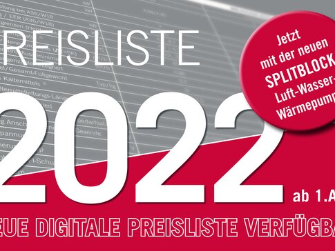 Neue bösch Preisliste ab 1.8.2022 - Jetzt mit der neuen SPLITBLOCK Luft-Wasser-Wärmepumpe. | © bösch heizung.klima.lüftung