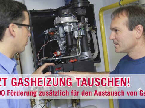"Raus aus Gas"-Zuschlag erhöht Gesamtfördersumme des Bundes auf bis zu 9.500 Euro | © bösch heizung.klima.lüftung