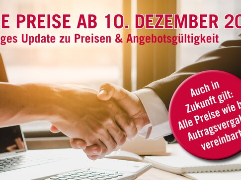 Wichtiges Update zu Preisen & Angebotsgültigkeit: Neue Preise ab 10. Dezember 2022 | © bösch heizung.klima.lüftung