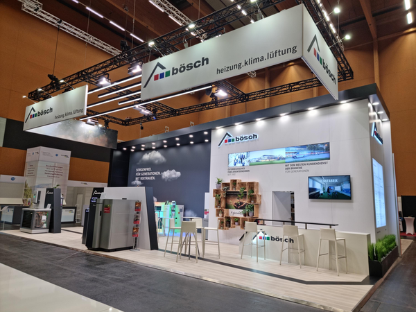 Der bösch Messestand auf der webuild Wels 2023