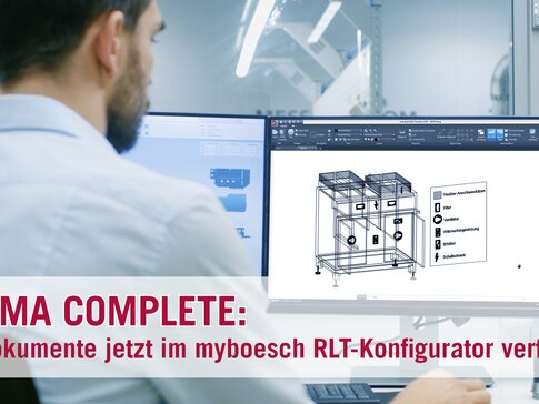 Mann konfiguriert bösch optima complete Gerät