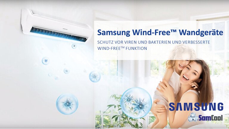 Schutz vor Viren und Bakterien mit den Samsung Wind-Free Geräten | © SamCool GmbH