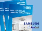 Preislisten vom Jahr 2022/ 23 von Samsung Sam cool sind hier in blau zu sehen. 
