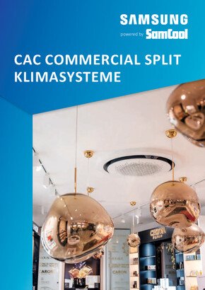 Prospekt CAC Commercial Split Klimasysteme | © SamCool GmbH